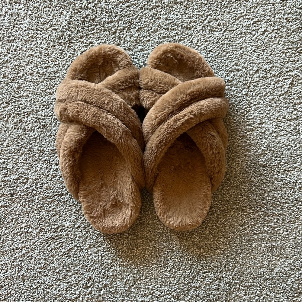 Anine Bing Faux Fur Slides